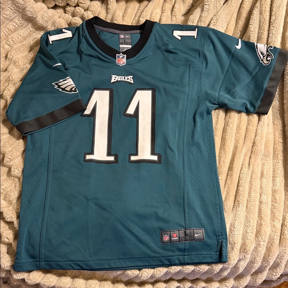 Philadelphia Eagles Wentz #11 NFL Jersey Nike Logo Large Youth